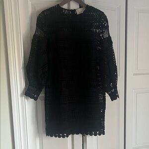 Elegant Black Lace Dress